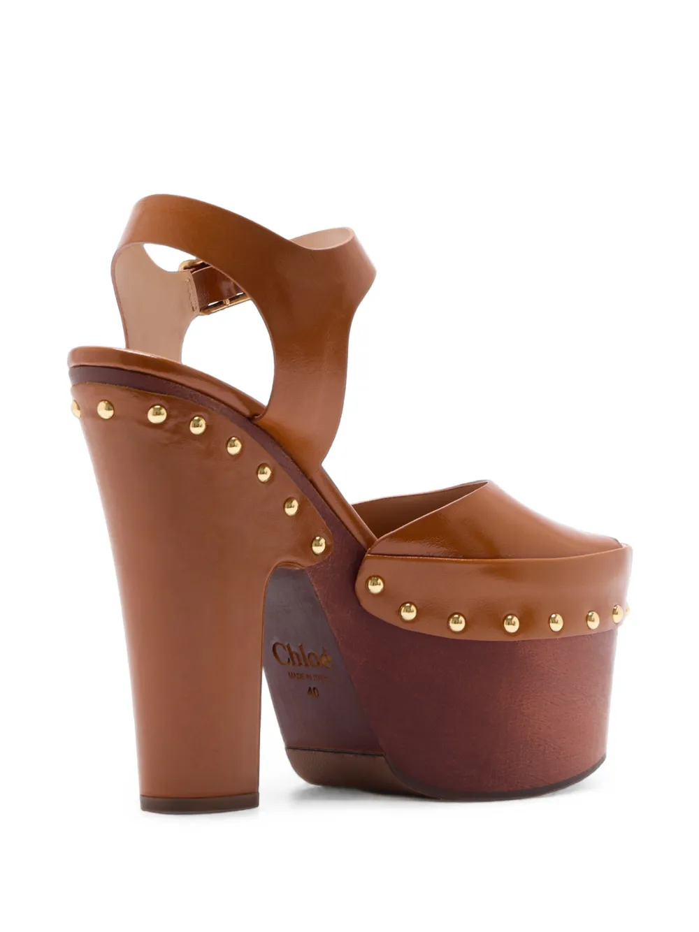 Chloé Meret platform sandals Bruin