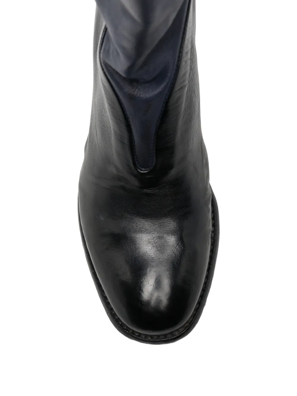 LEMARGO leather panelled ankle boots Blauw