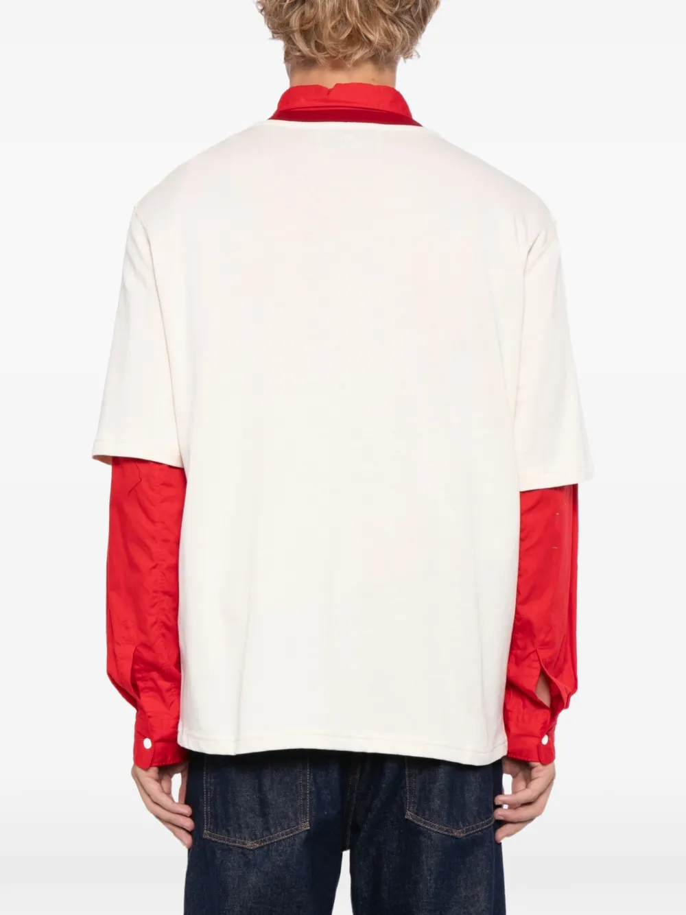 AMI Paris Vergeet niet om van T-shirt te houden Beige