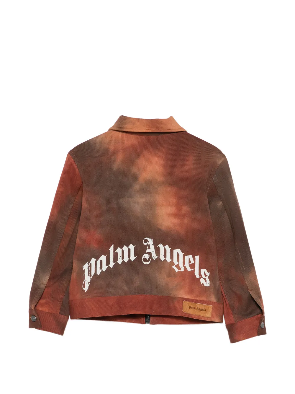 Palm Angels Kids Jack met tie-dye logoprint Bruin
