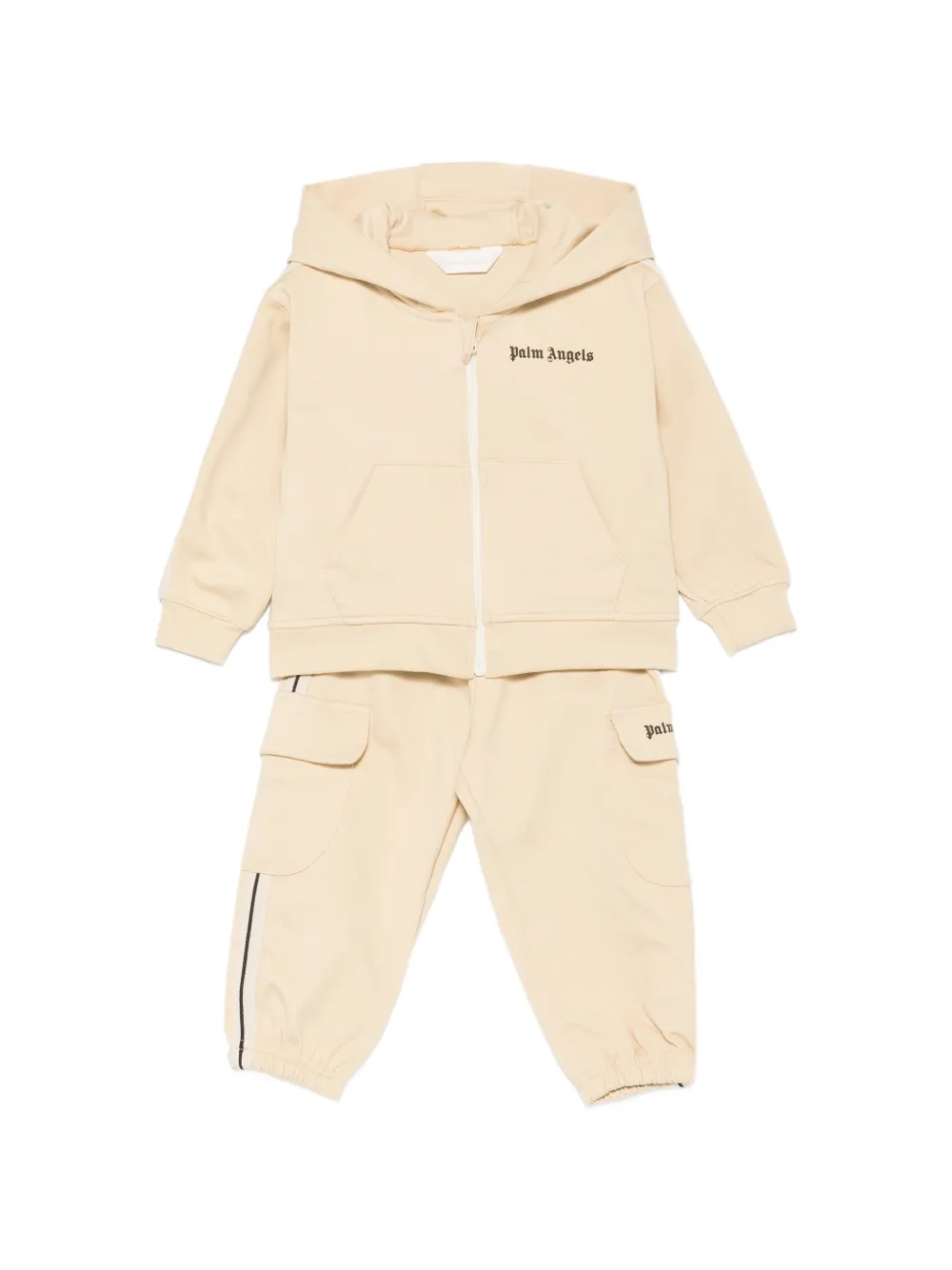 Palm Angels Kids logo-print cargo tracksuit - Toni neutri