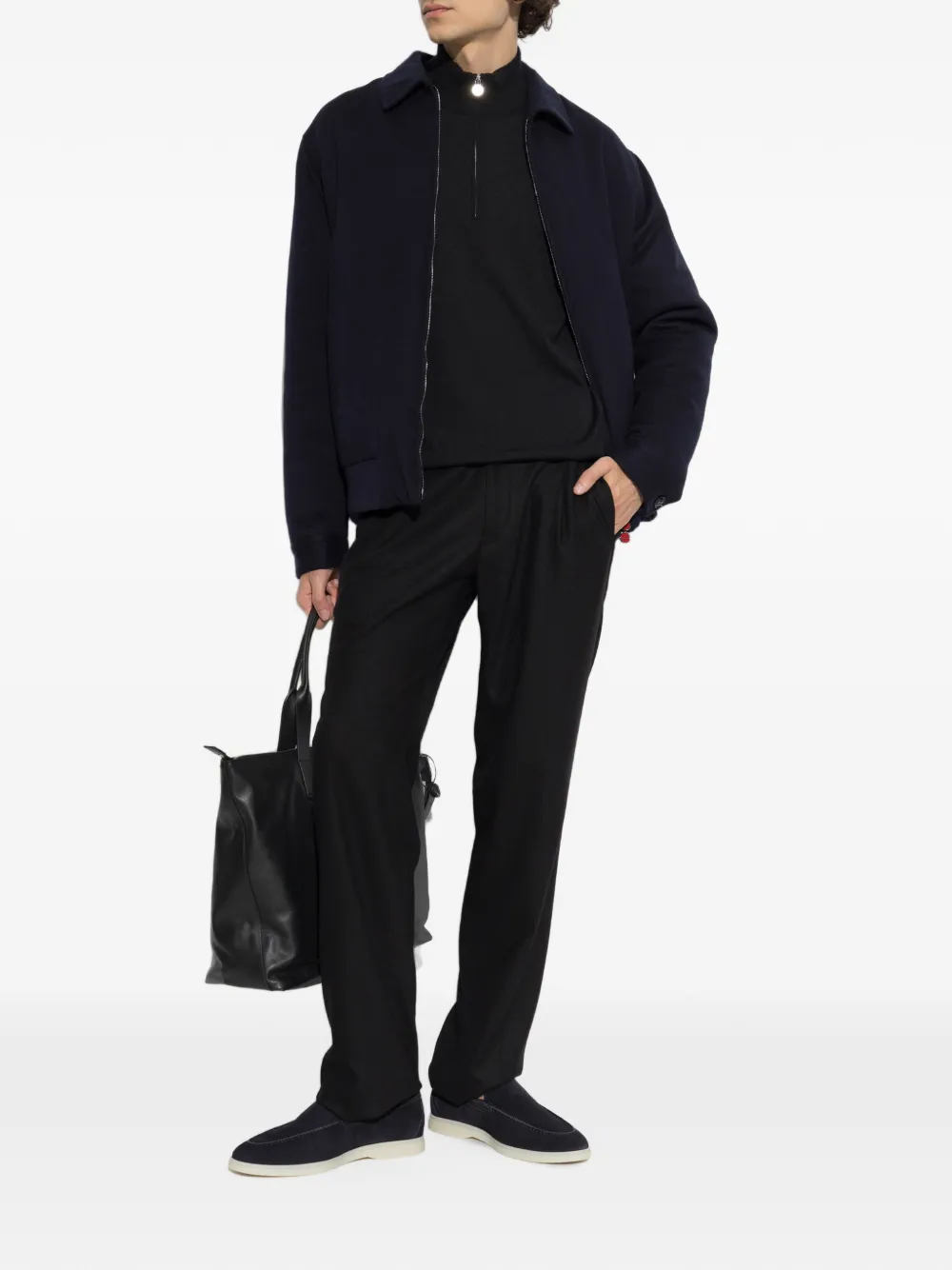 Kiton Jack met rits Blauw