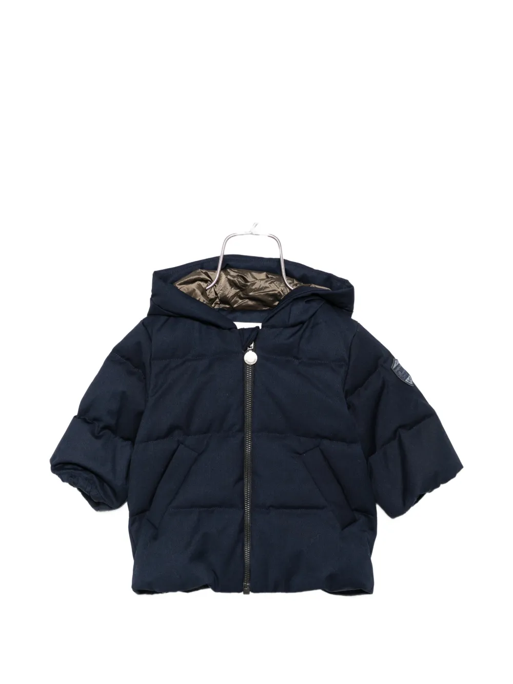 Bonpoint quilted hooded jacket - Blu