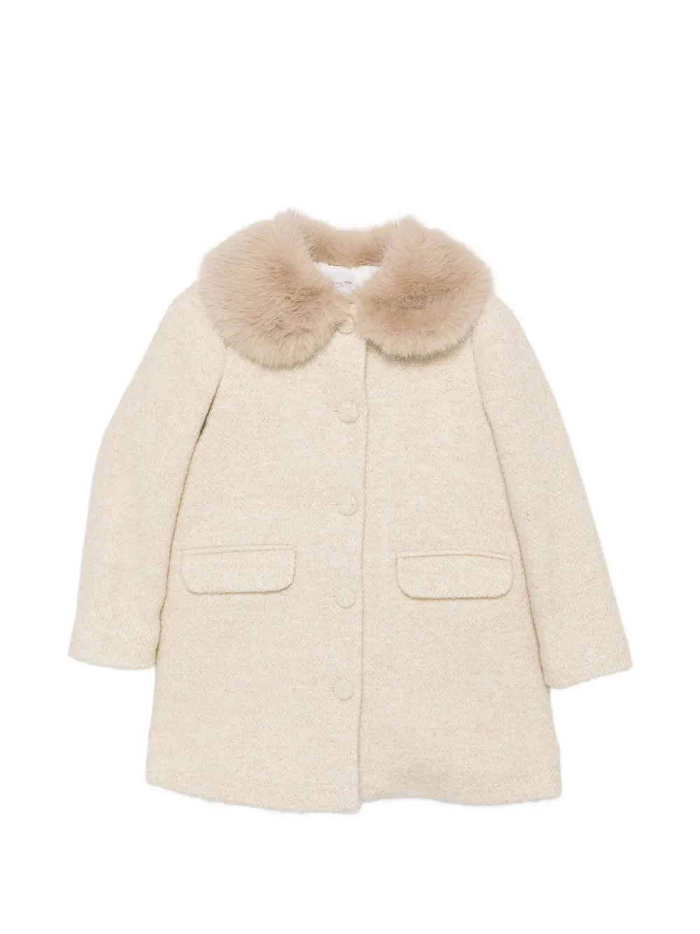 Bonpoint faux-fur coat - Toni neutri