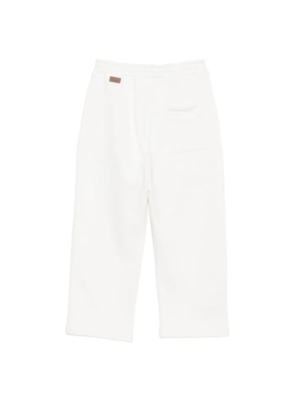 Paolo Pecora Kids Trainingsbroek met elastische taille Wit