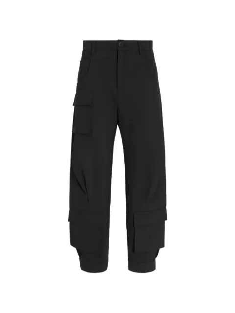 High All In multi-pocket cargo tapered trousers