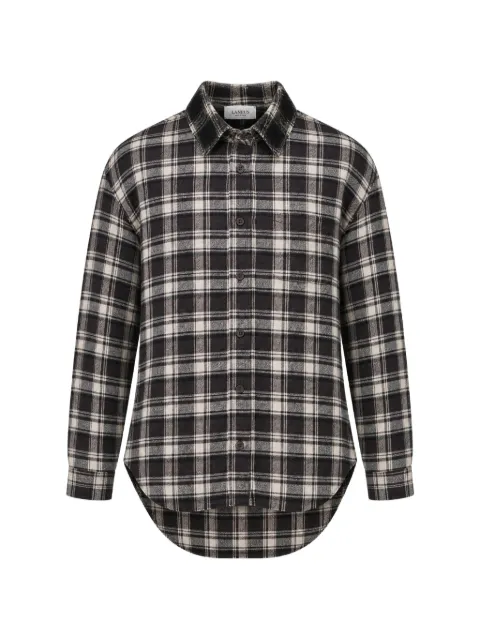 Laneus chemise en laine à carreaux