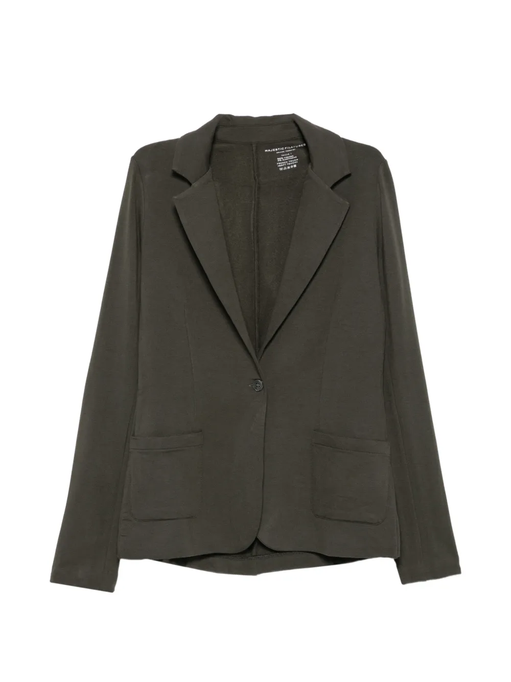Majestic Filatures Blazer monopetto con tasca - Verde