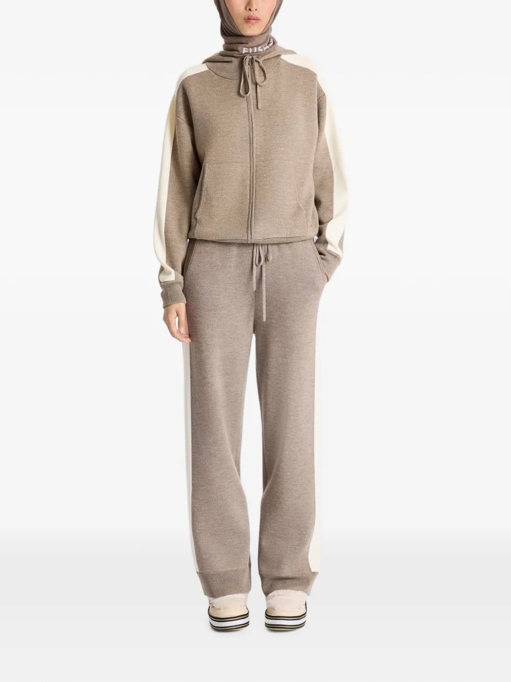 Fusalp Nymira Zip Up Jacket in Neutrals, view 2