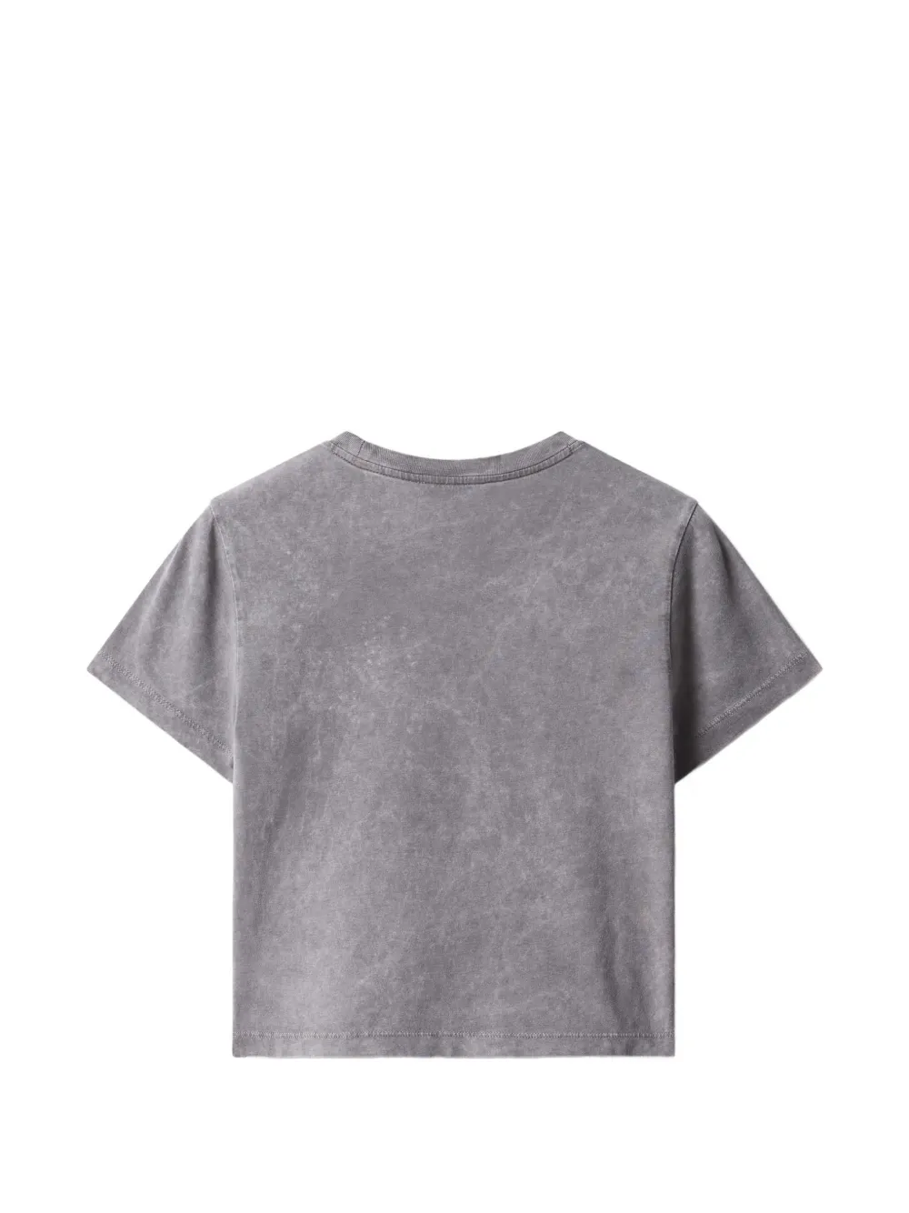 Maison Kitsuné Faded Baby cropped T-shirt met logo-print Grijs