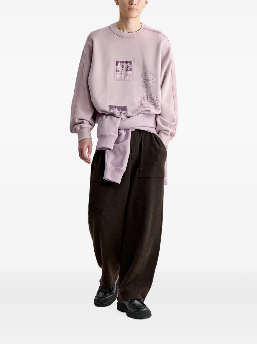 Maison Kitsuné Hoodie met logoprint Roze