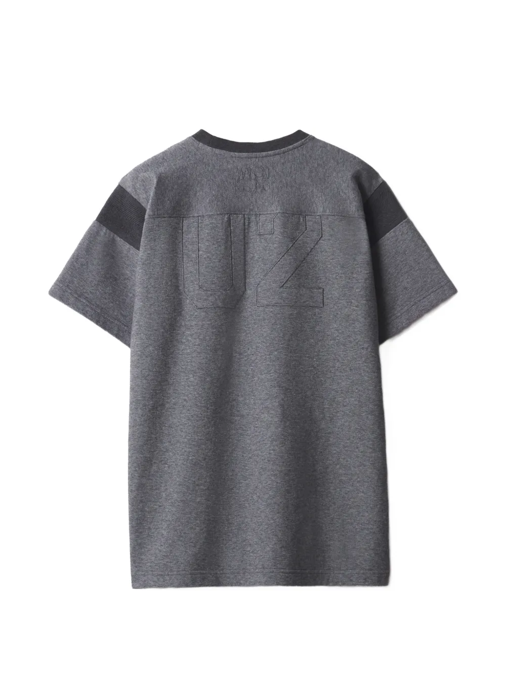 Maison Kitsuné 2002 College T-shirt met geborduurde vlakken Grijs