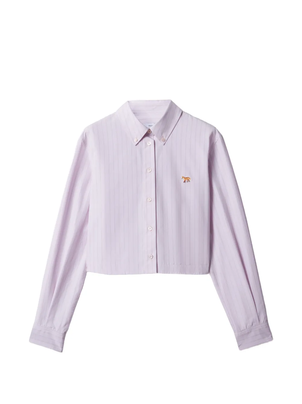 Maison Kitsuné Baby Fox striped shirt Paars