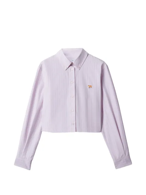 Maison Kitsuné Baby Fox striped shirt
