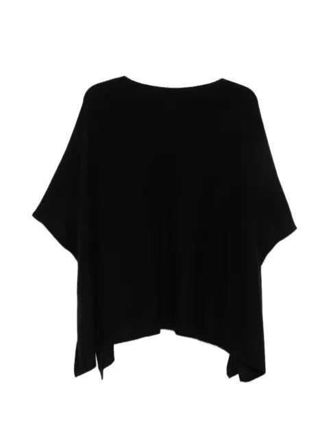 Not Shy Pamina poncho-sweater med bådudskæring