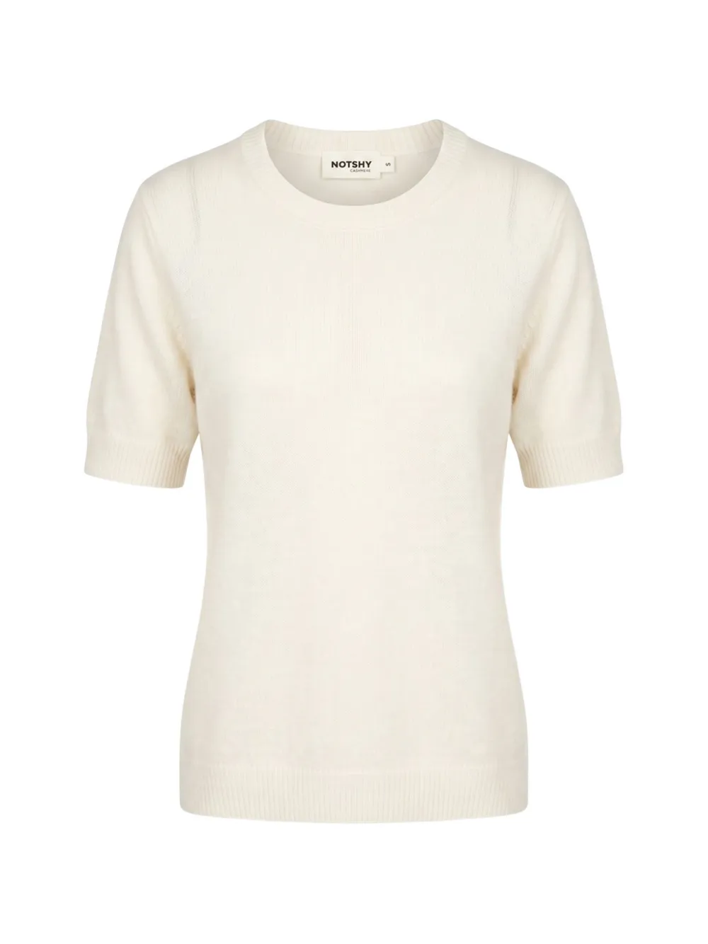 Not Shy short-sleeve cashmere sweater
