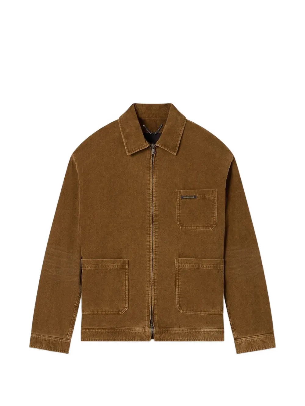 Golden Goose Ribfluwelen jack Bruin