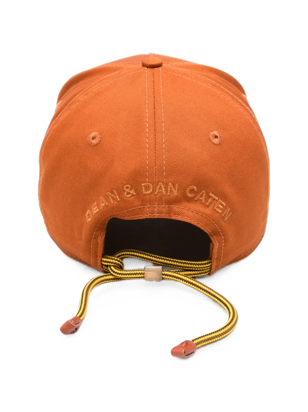 Dsquared2 Logo-patch Distressed Baseball Cap In Orange