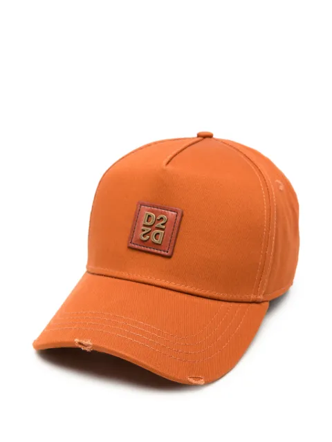 DSQUARED2 logo-patch distressed baseball cap