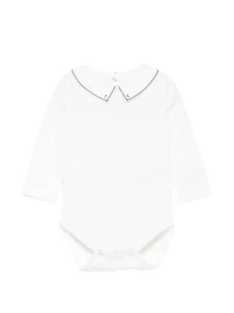 Tartine Et Chocolat embroidered-collar long-sleeve bodysuit