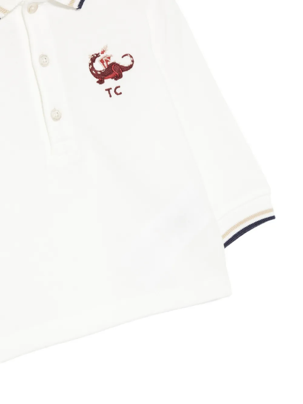 Tartine Et Chocolat Satijnen poloshirt Wit