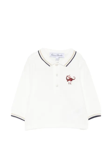 Tartine Et Chocolat playera tipo polo con dragón bordado