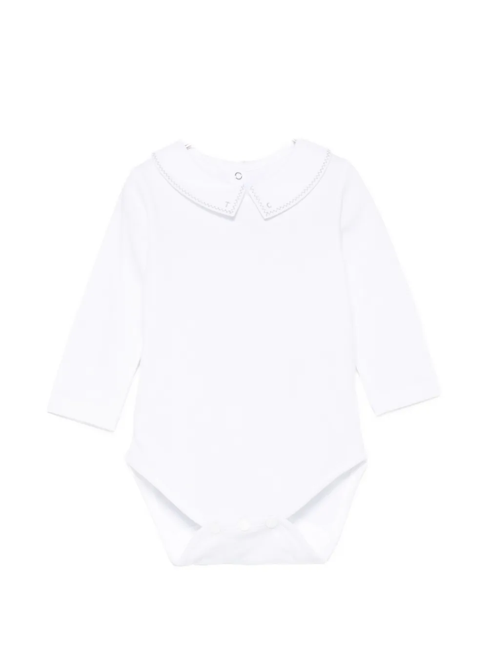 Tartine Et Chocolat embroidered-collar bodysuit - Weiß