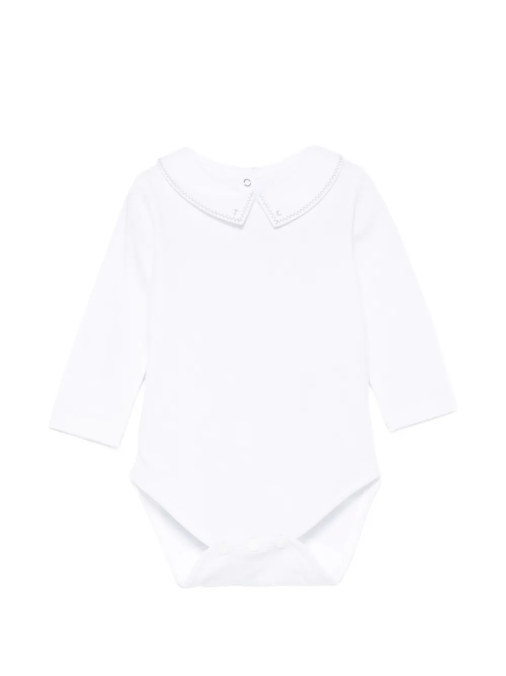 Tartine Et Chocolat embroidered-collar bodysuit - Bianco