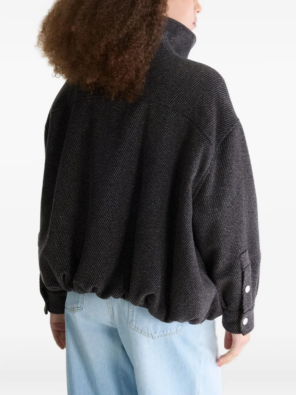 Bellerose Jellis bomberjack met diagonale streep Grijs