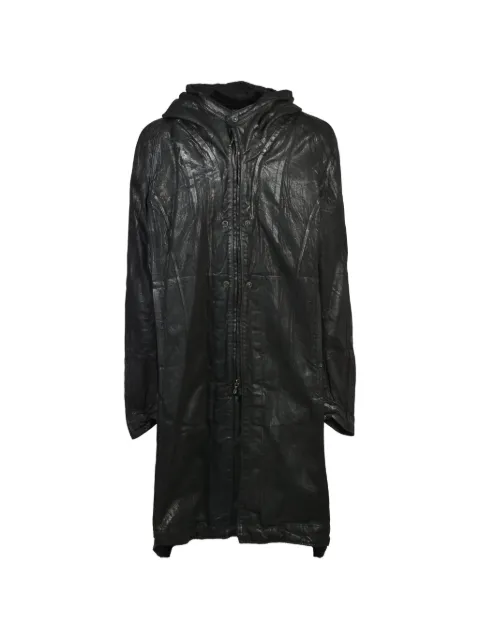 Julius waxed denim coat