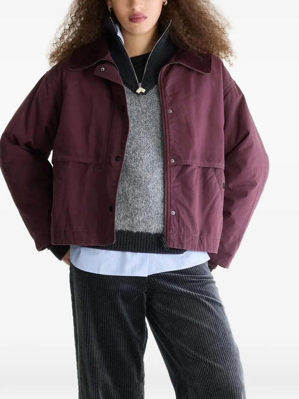 Bellerose Jazlin corduroy-collar jacket