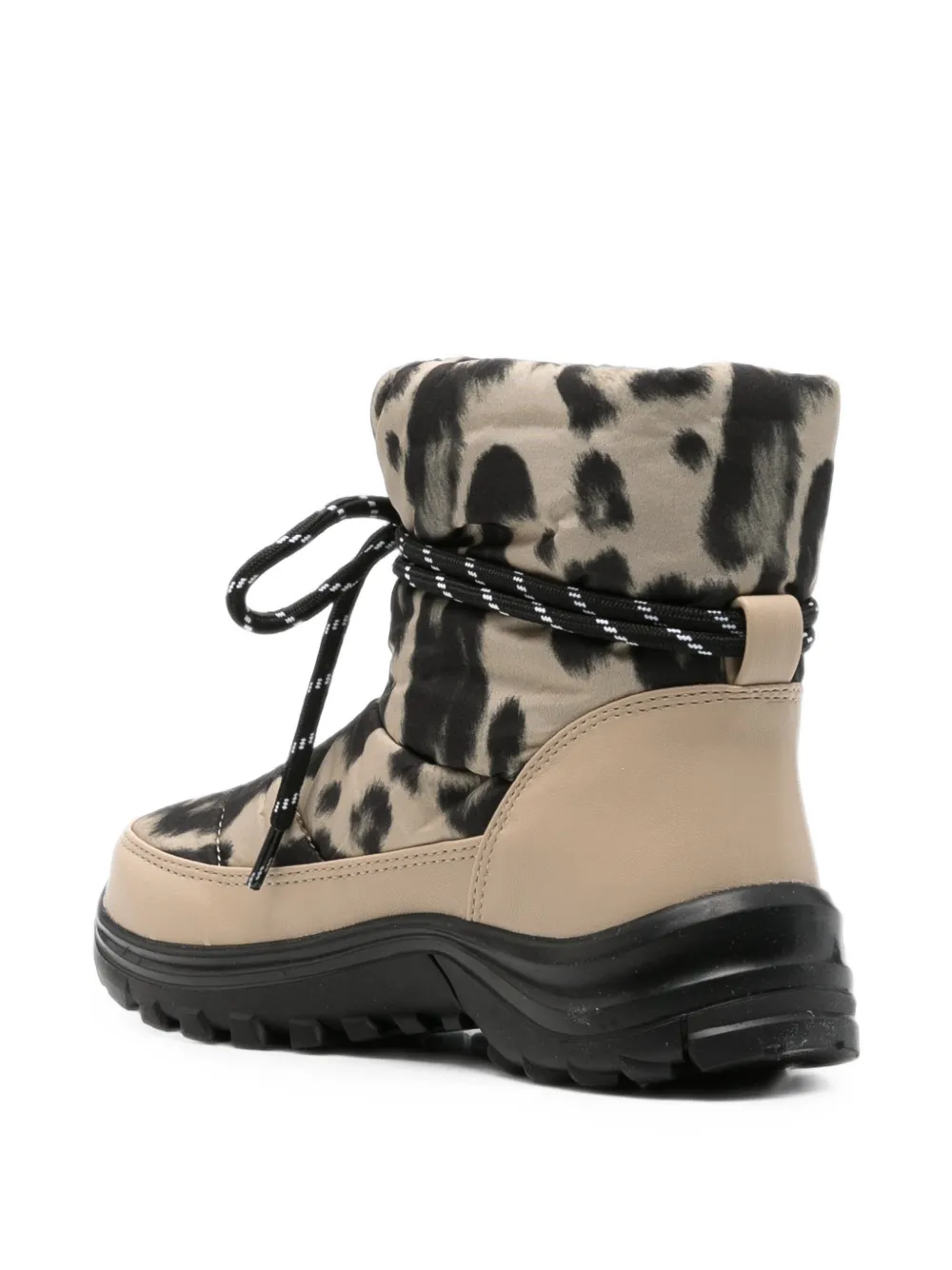 Stella McCartney Kids leopard-print padded boots Beige