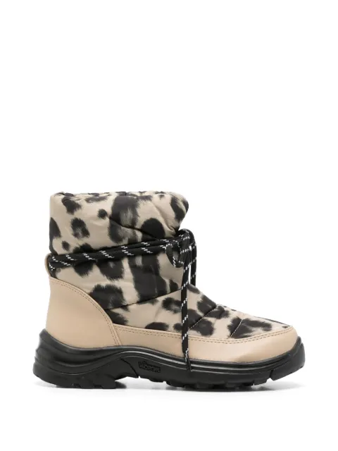 Stella McCartney Kids leopard-print padded boots