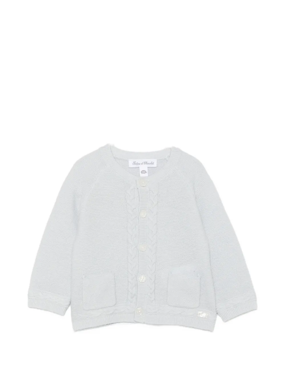 Tartine Et Chocolat cable-knit cardigan - Blu