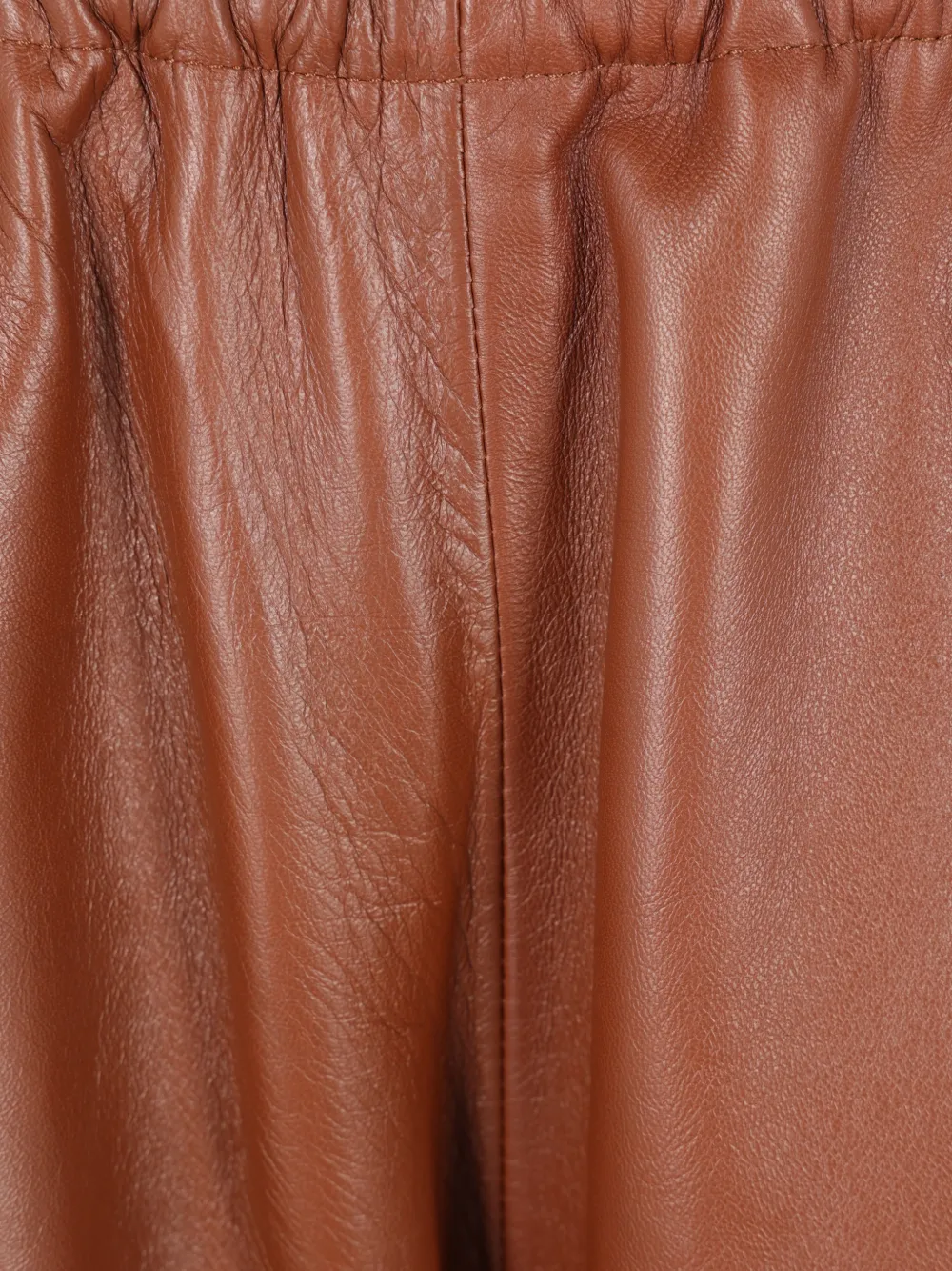 Dusan Leren broek Bruin