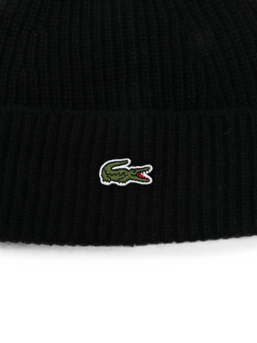 Lacoste Muts met logopatch Zwart