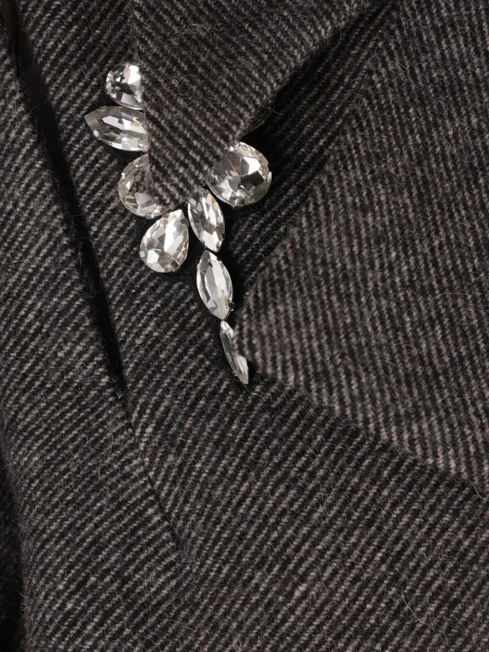 Simone Rocha Blazer met dubbele rij knopen Grijs