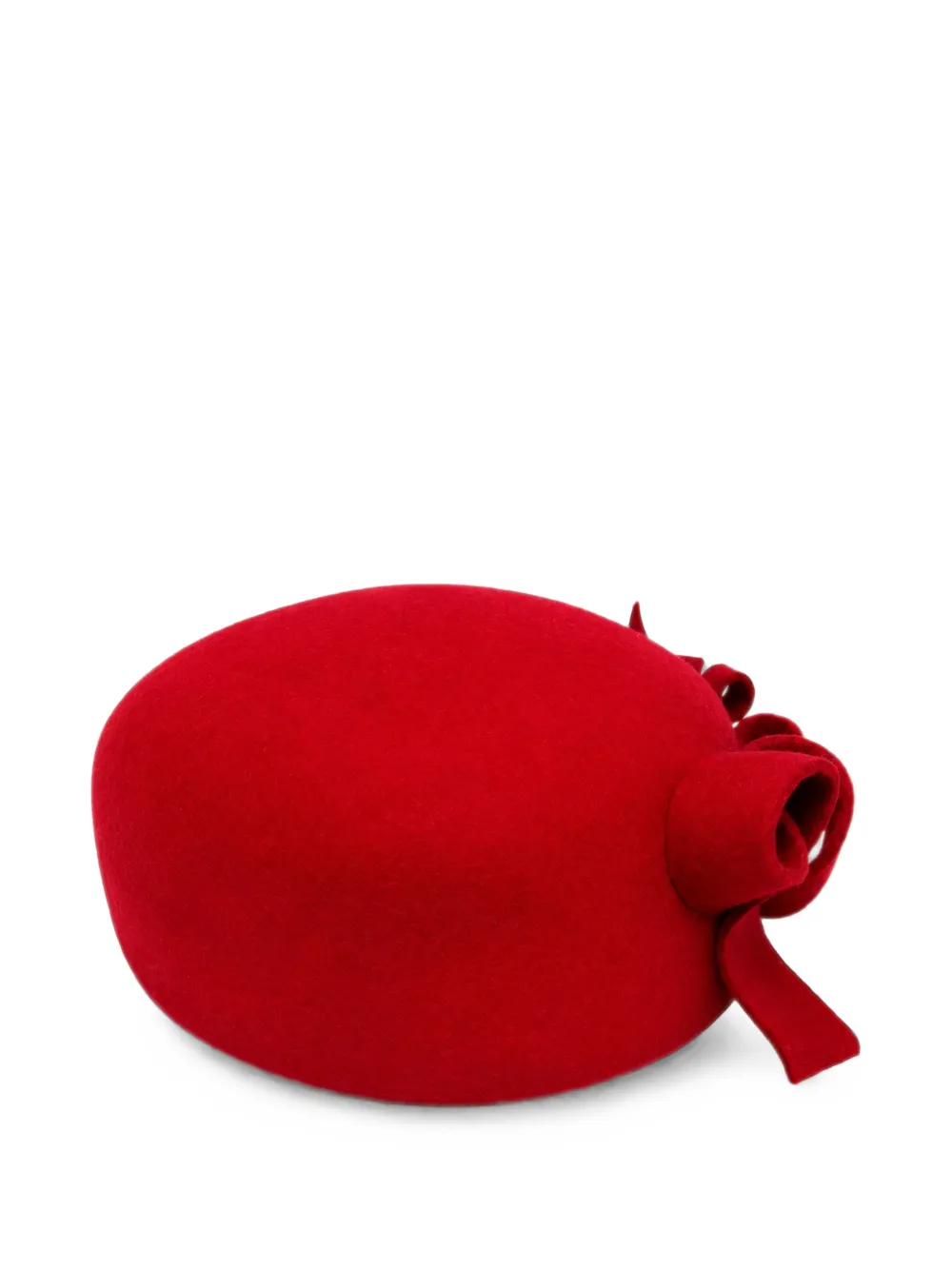 Mi Sol Platte pet met strikdetail Rood
