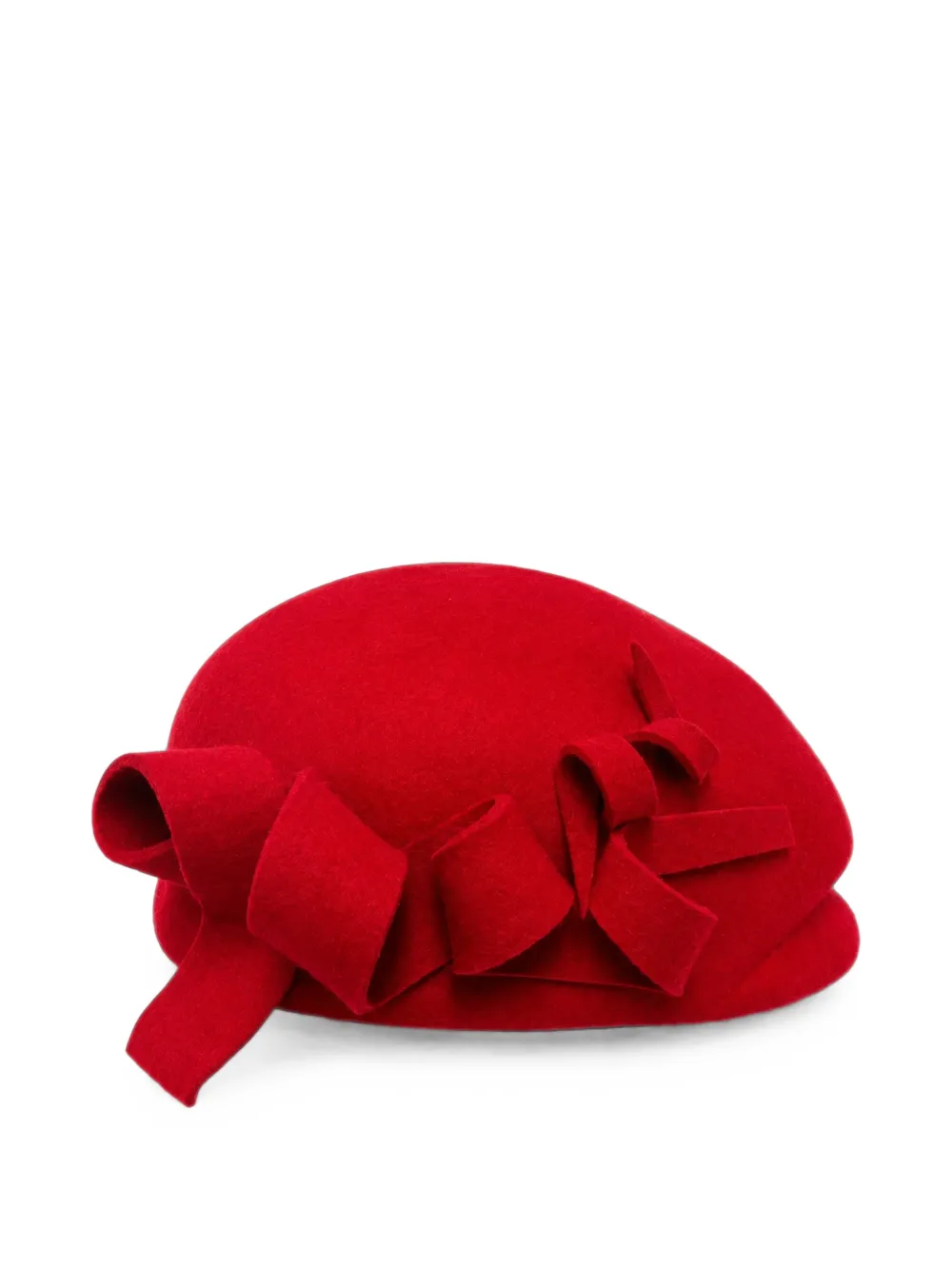 Mi Sol Platte pet met strikdetail Rood