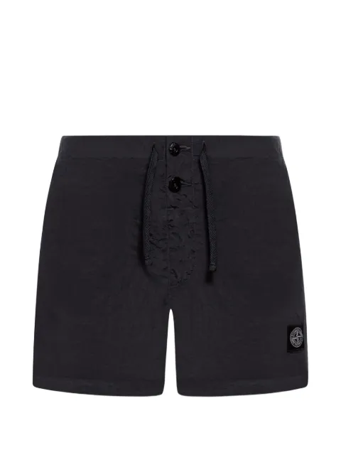 Stone Island logo-patch drawstring shorts