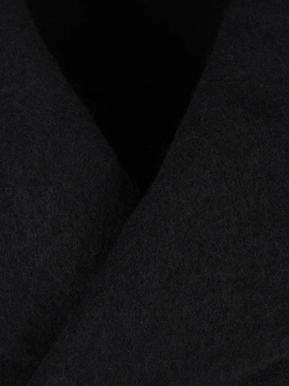 Yohji Yamamoto double-breasted cape-overlay coat Zwart