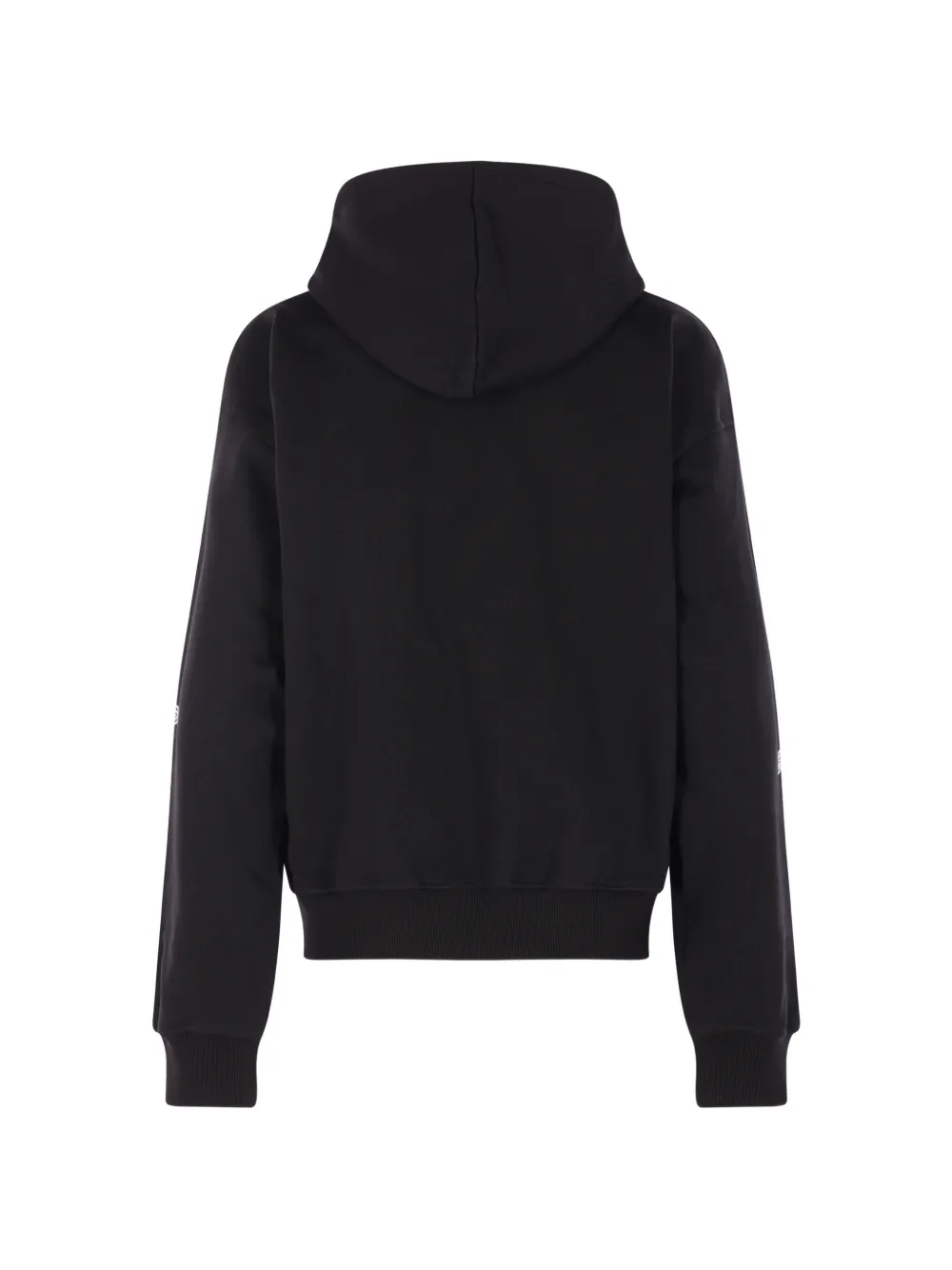 Chopova Lowena Feelings Panic graphic-print zip-up hoodie Zwart