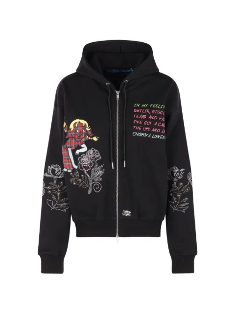 Chopova Lowena Feelings Panic graphic-print zip-up hoodie
