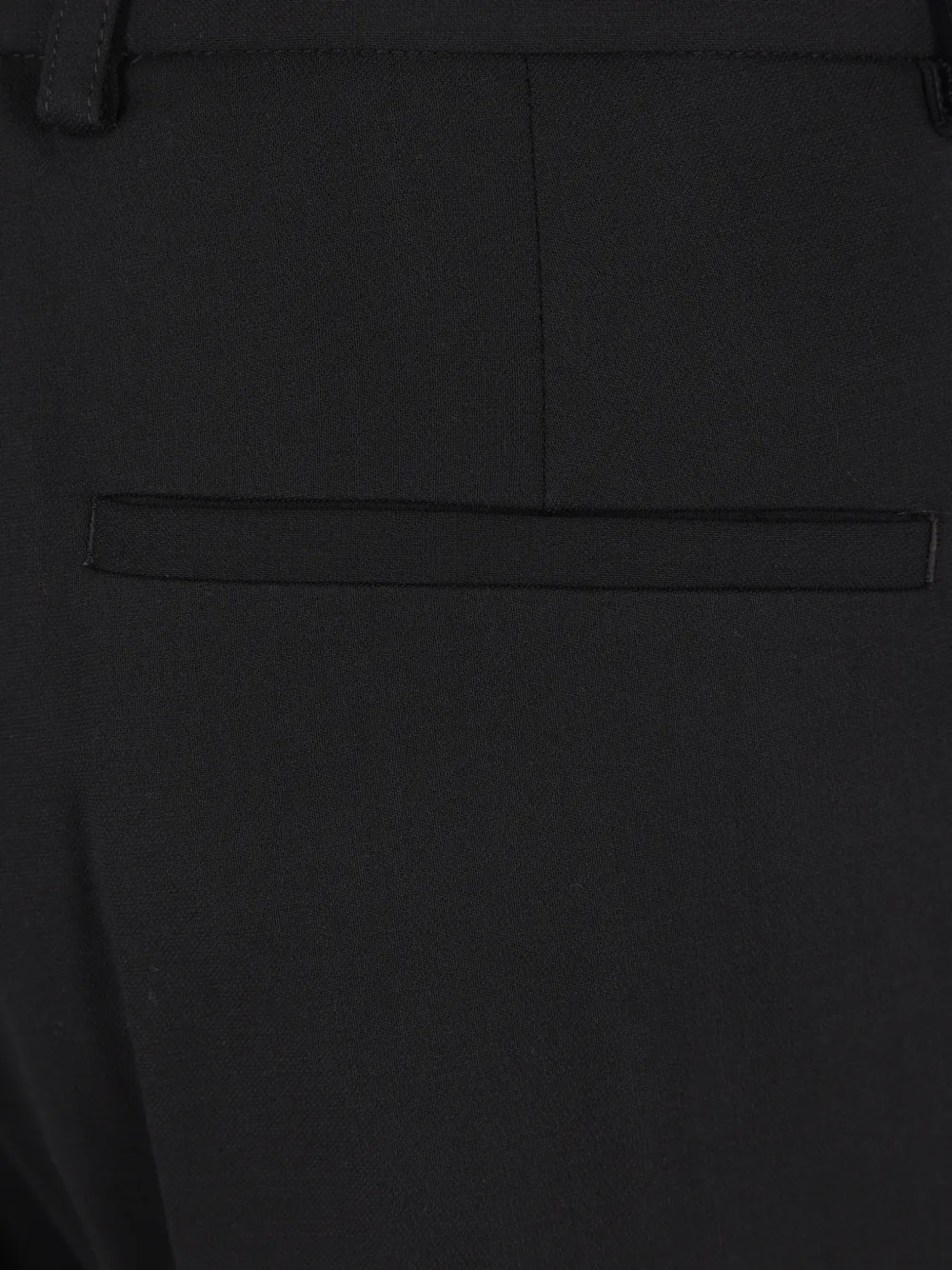 Jil Sander Pantalon met wijde pijpen Zwart
