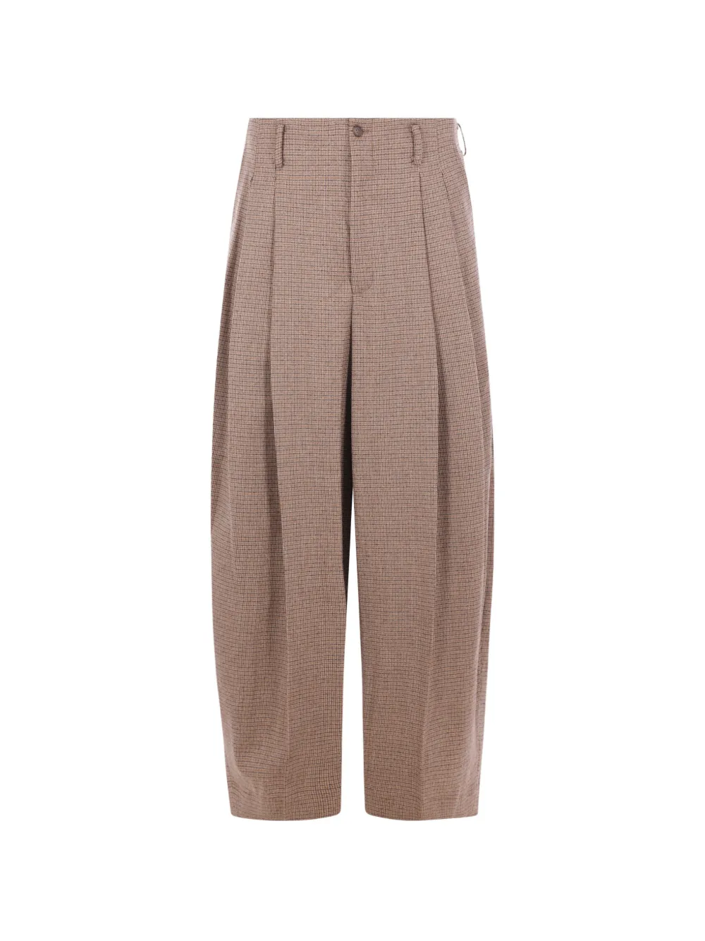 Hed Mayner micro-check pleated trousers