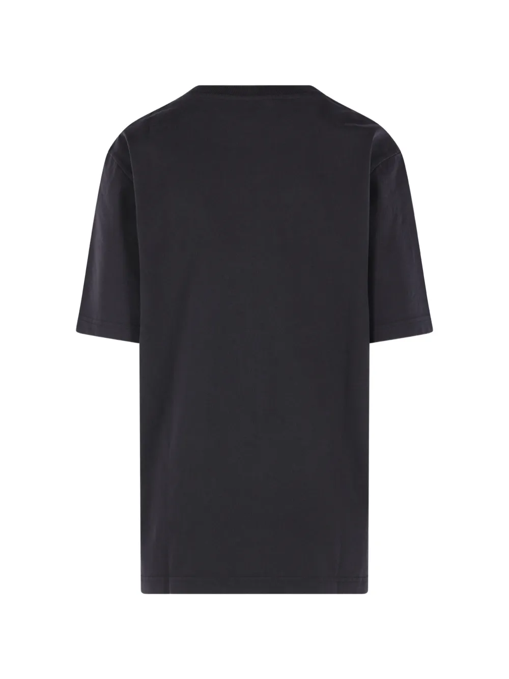 Maison Kitsuné T-shirt met geborduurd logo Zwart