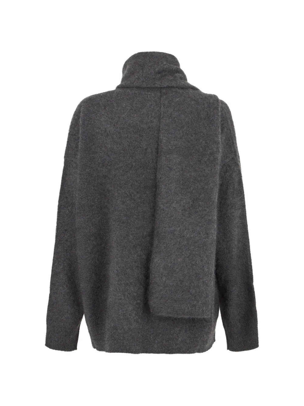 'S Max Mara scarf-detail knitted sweater Grijs