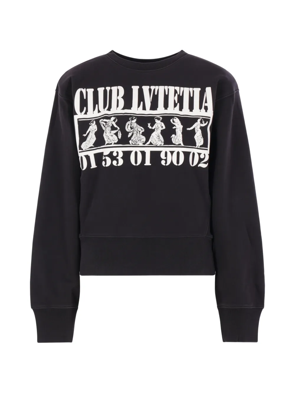 Vaquera padded-shoulder printed sweater
