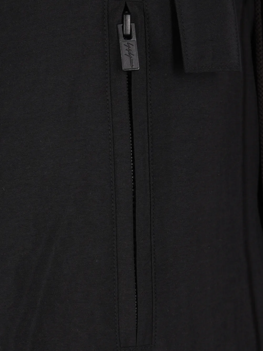Yohji Yamamoto padded hooded coat Zwart