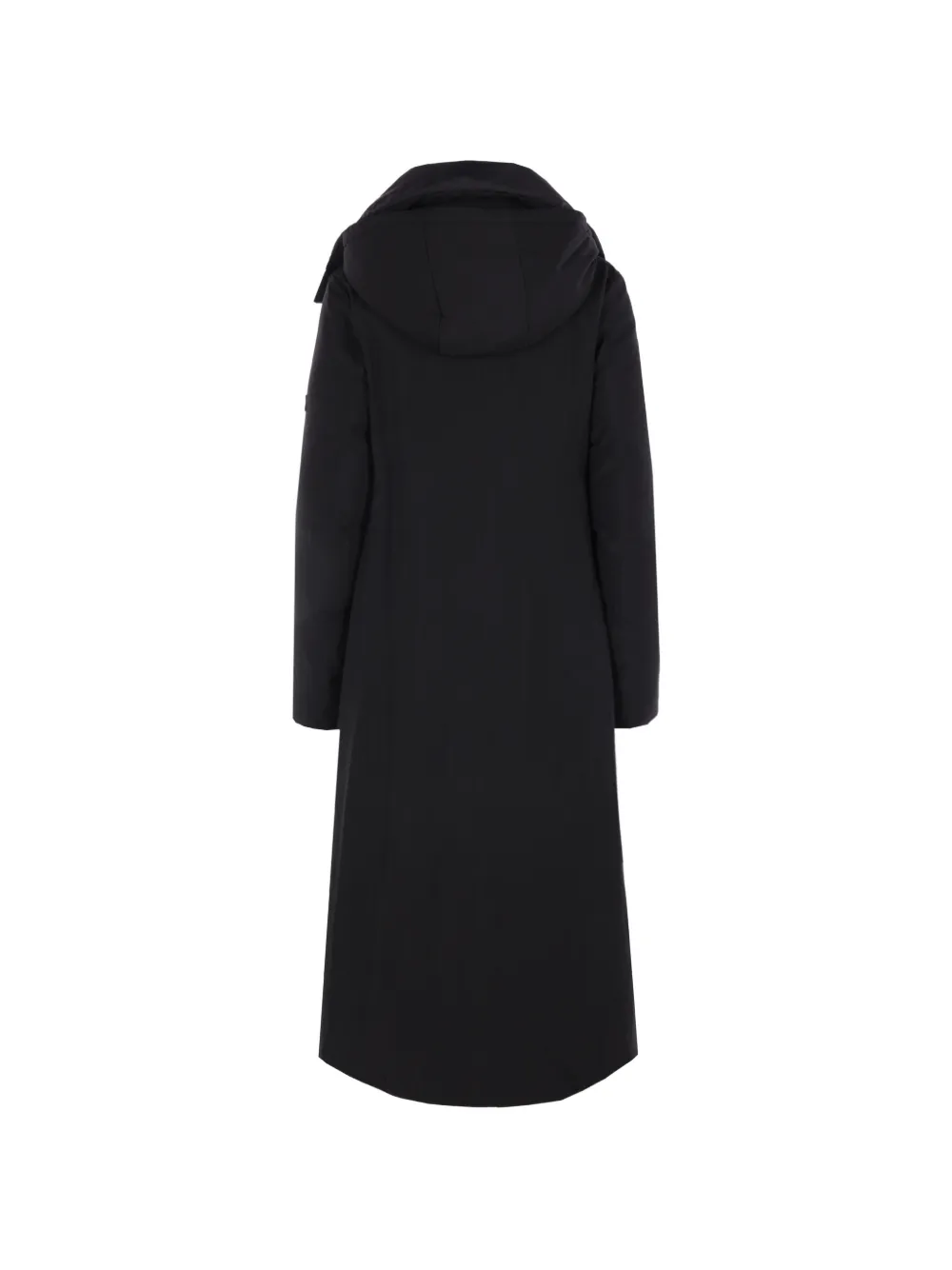Yohji Yamamoto padded hooded coat Zwart